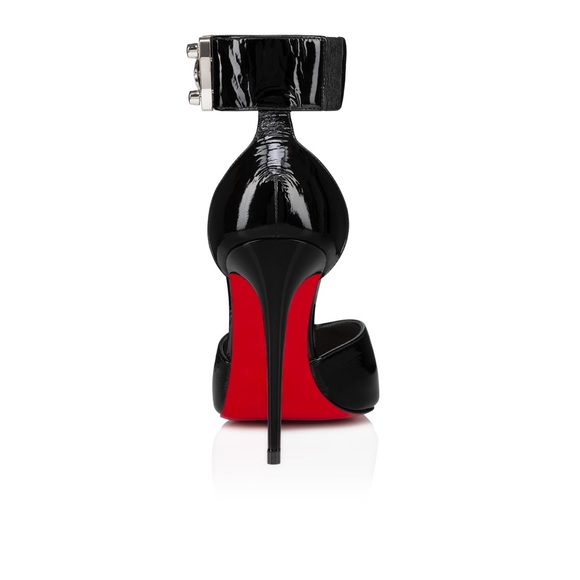 Christian Loubutin 37 Lock Me Up Pump
100 mm Strappy pumps - Vog patent leather